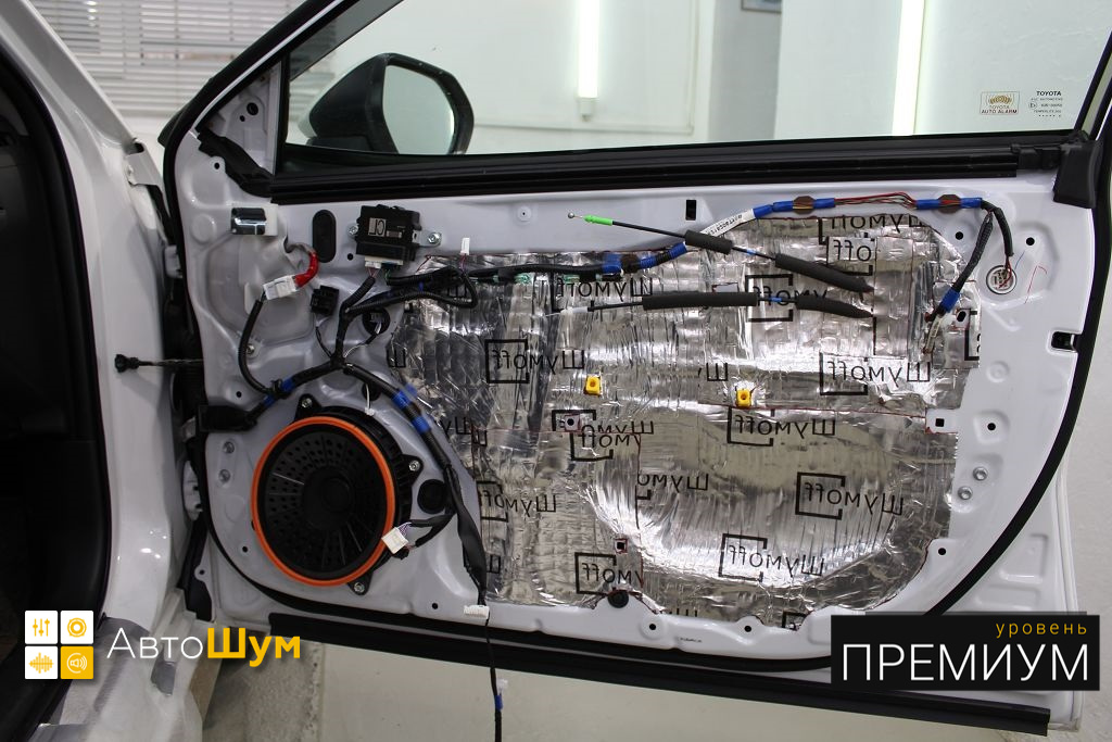 Виброизоляция дверей Тойоты Камри XV70