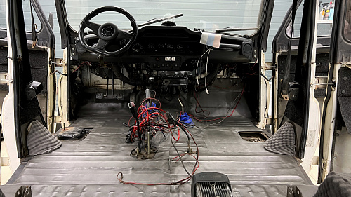 Шумоизоляция пола УАЗ Хантер